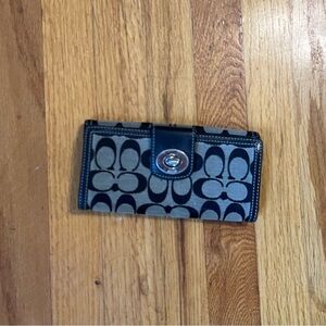 Coach Black and Gray Wallet